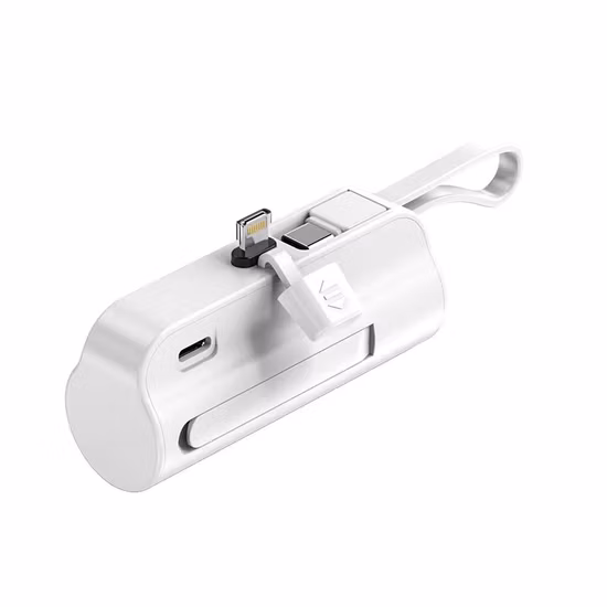 Best Promotion Gift Pill OEM 5000mAh Emergency Portable Rechargeable Compact Capsule Build in Cable 2 in 1 Mini Power Bank for iPhone Android Type C