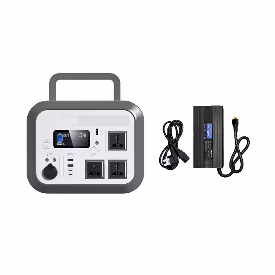 Estação de energia de 500 W com banco de potência de 94ah CA CC gerador solar portátil comutável com painel solar para ambientes externos ou internos