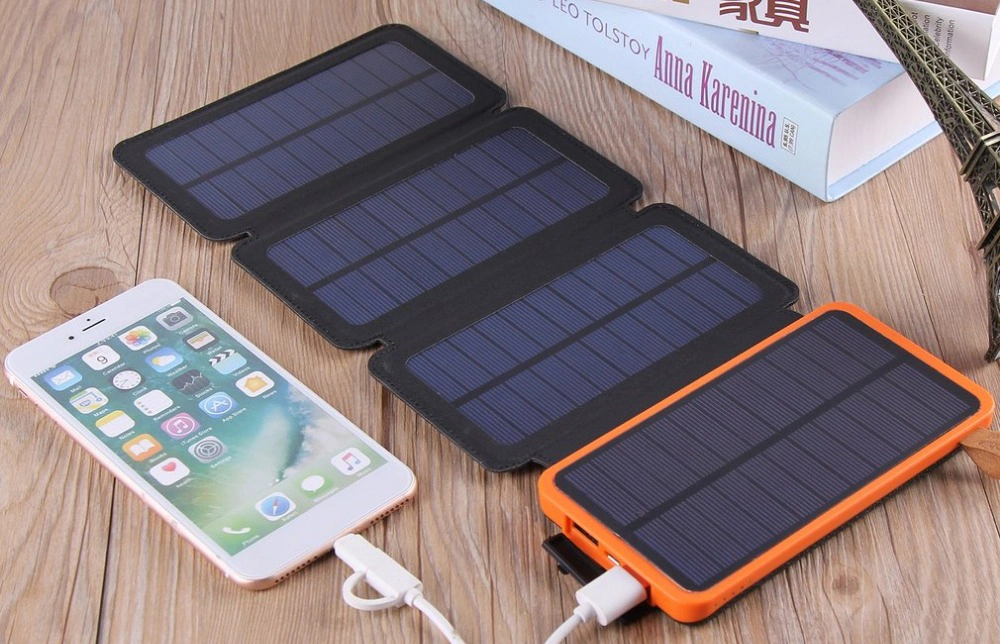 10000mAh Solar External Battery Electric Cigarette Lighter Power Bank