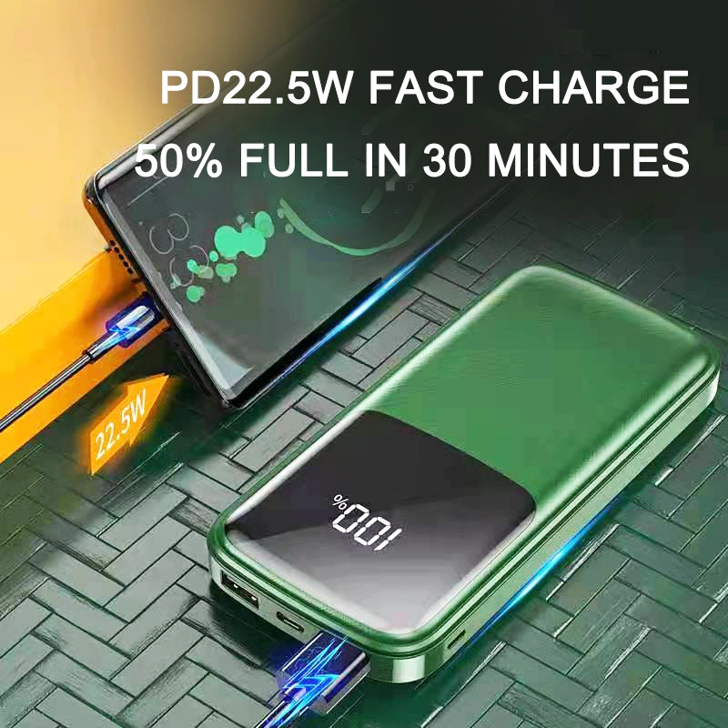 5000mAh Storage Battery Charger LED Display Power Station Powerbank