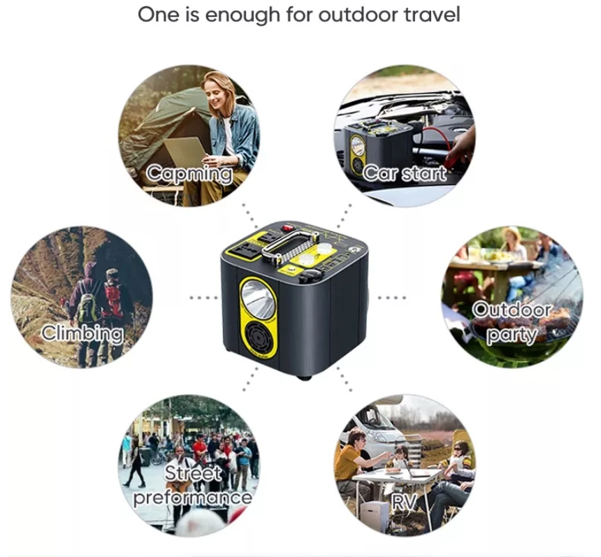 Solar Generator Camping System 220V Power Banks 600W Lithium Battery Indoor Outdoor Explorer Portable Power Station