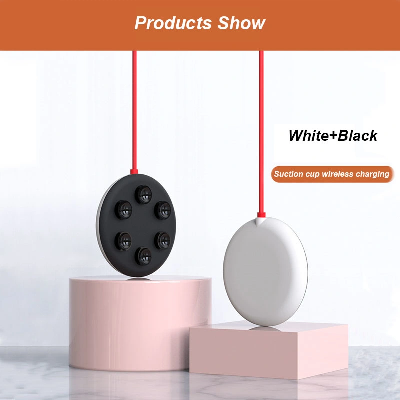 Factory Direct Sales New Mini Portable Suction Cup Wireless Charger Compatible with a Variety of Models 10W Fast Charge Mobile Phone Charger