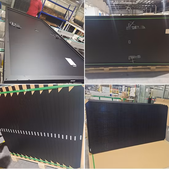 Design elegante mono 400 W 455 W 550 W 600 W painel solar totalmente preto com conectores Mc4