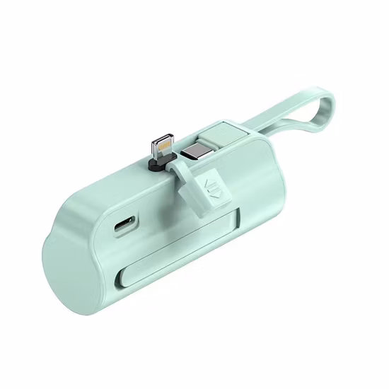 Melhor promoção pílula de presente oem 5000 mah emergência portátil recarregável cápsula compacta construída em cabo 2 em 1 mini banco de energia para iphone android tipo c