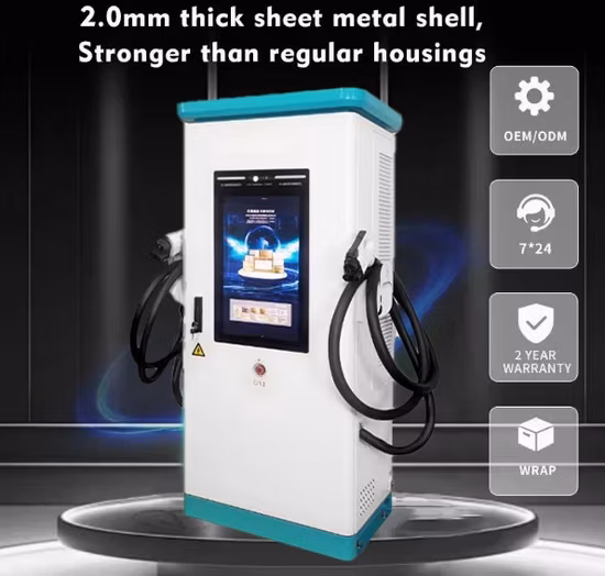 Carregador DC Fast EV para ônibus e caminhões elétricos com saída 90 120 150 180kw CCS2 Chademo Connector Certificação CE IP55